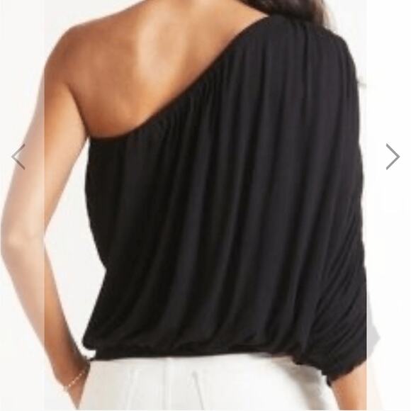 NWT LNA Clothing Ashra Ribbed One Shoulder Crop Length Size XS - Picture 2 of 8